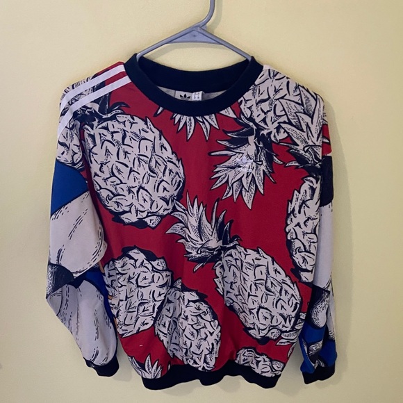 adidas Tops - Adidas x Farm Rio Pineapple Print Crewneck Sweater